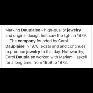 Vintage Dauplaise silver earrings